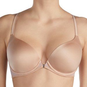 LE MYSTERE Sheer Illusion Racerback T-shirt Bra In Natural